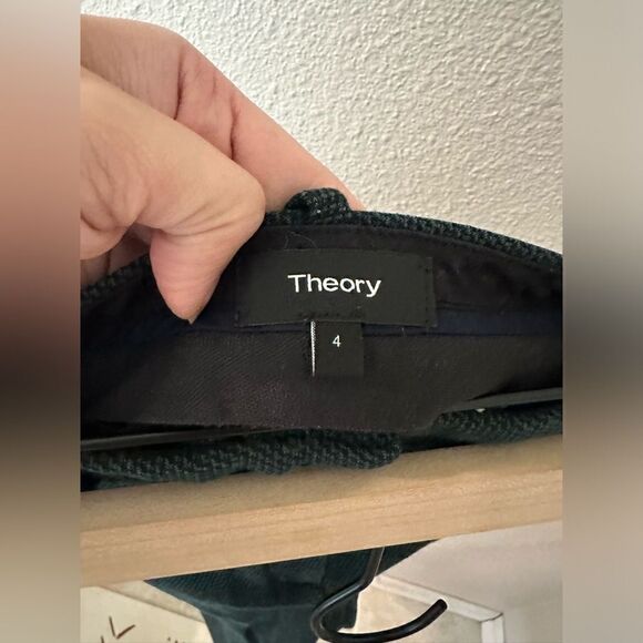 Theory Green Treeca 2k Pants Sz 4 - Picture 6 of 7